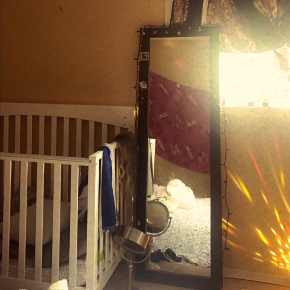 Long beautiful stand up mirror